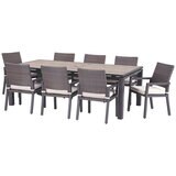 Milea 9 Piece Dining Set Beige