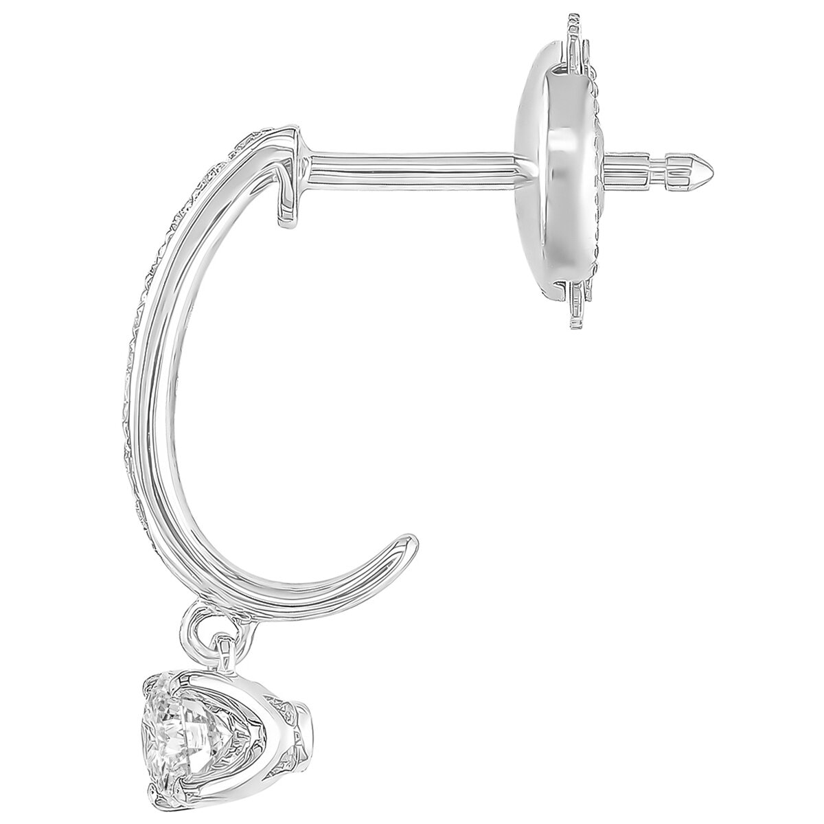 18KT White Gold 0.45ctw Diamond Earrings