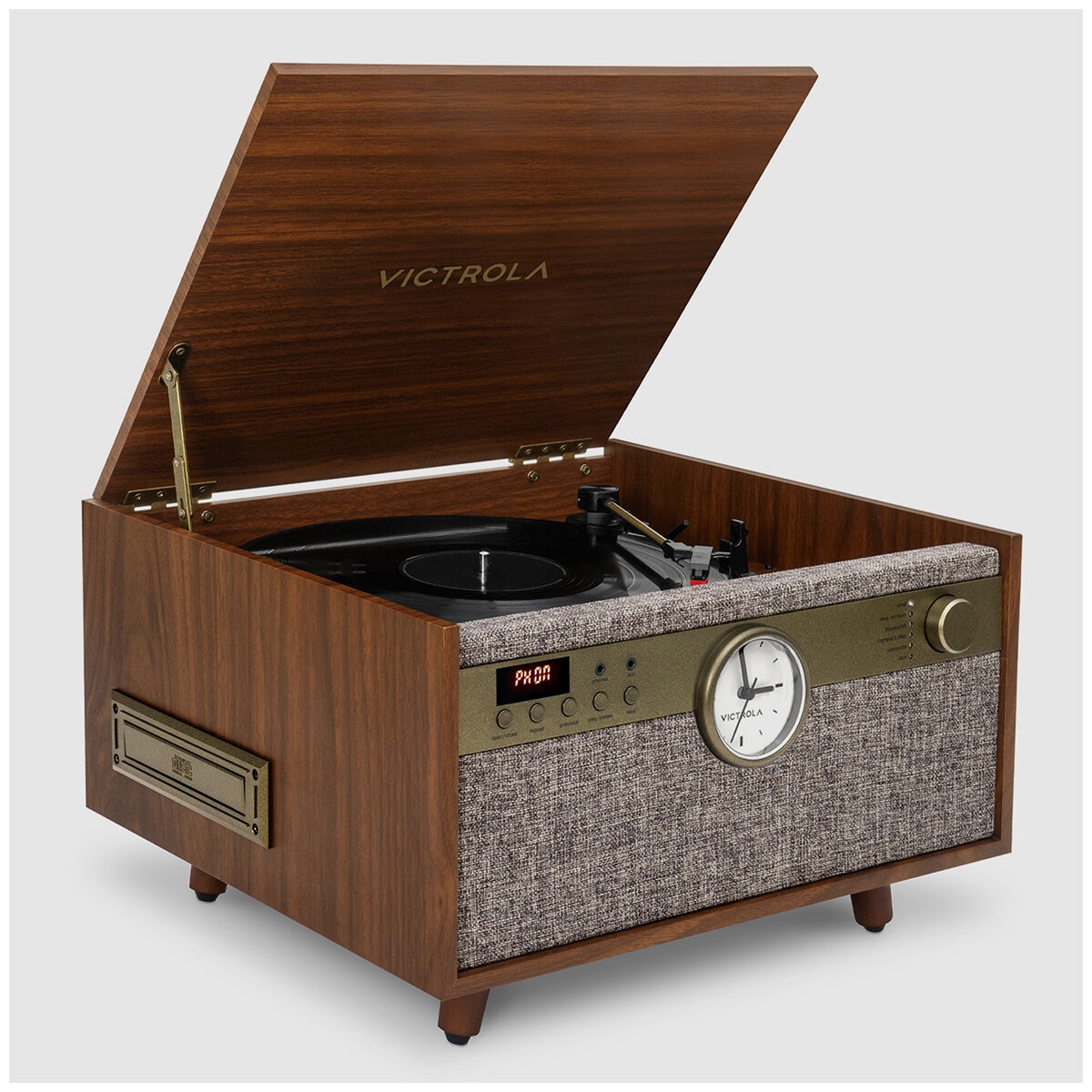 Victrola Century Signature+ 6-in-1 Wood Record Player Walnut VTA-830SB-WLN-INT Victrola Century Signature+ 6-in-1 Wood Record Player Walnut VTA-830SB-WLN-INT