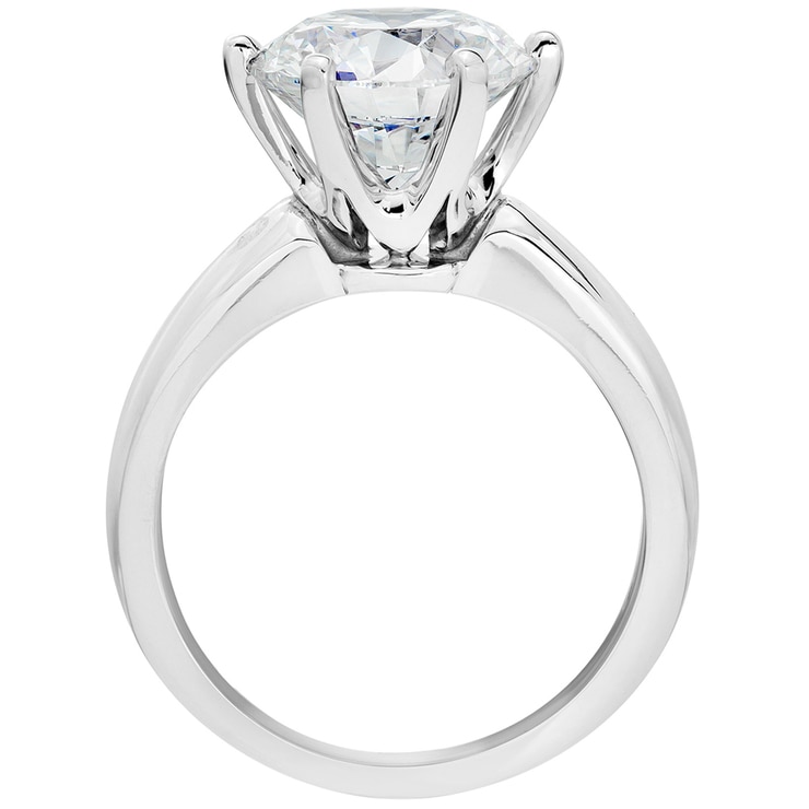 Round Brilliant Cut 3.00ctw Diamond Platinum Solitaire Ring Costco Australia