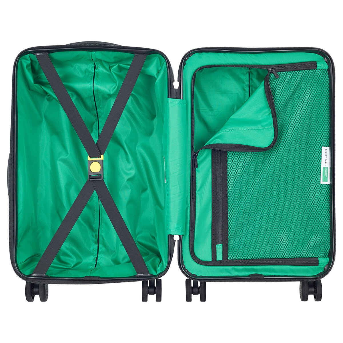Delsey Benetton 3 Piece Luggage Set Red