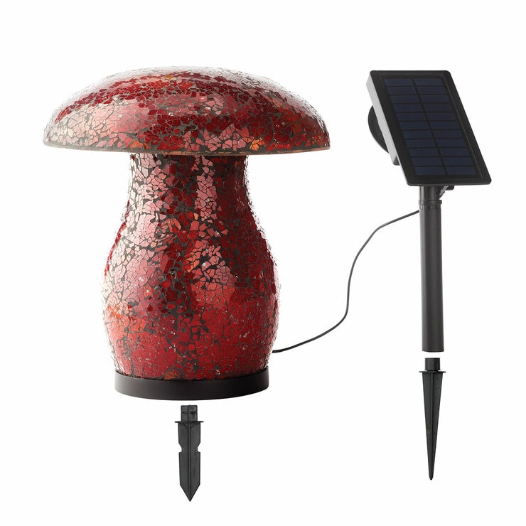 AURORA Lighting Mosaic Solar Mushroom Light 1 pack