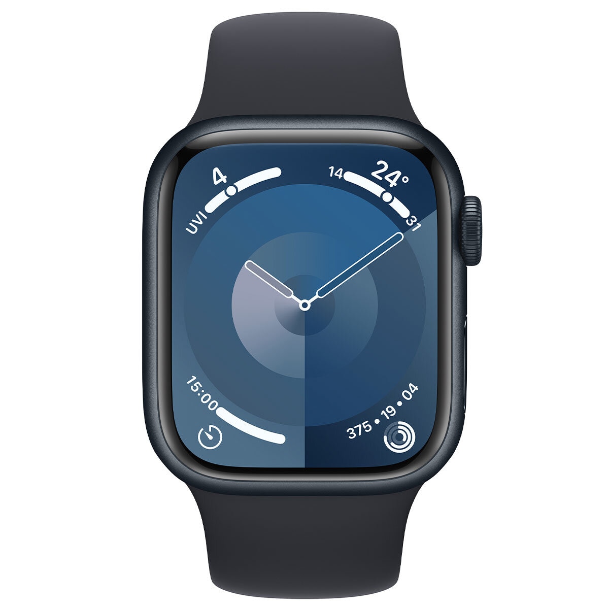 Apple Watch Series 9 GPS 45mm Midnight Aluminium Case with Midnight Sport Band