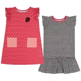 Andy & Evan's 2 pack Girl's Dresses - Strawberries