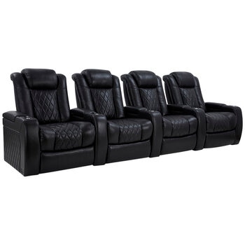 Valencia Home Theatre Tuscany Edition XL 4 Seater Black