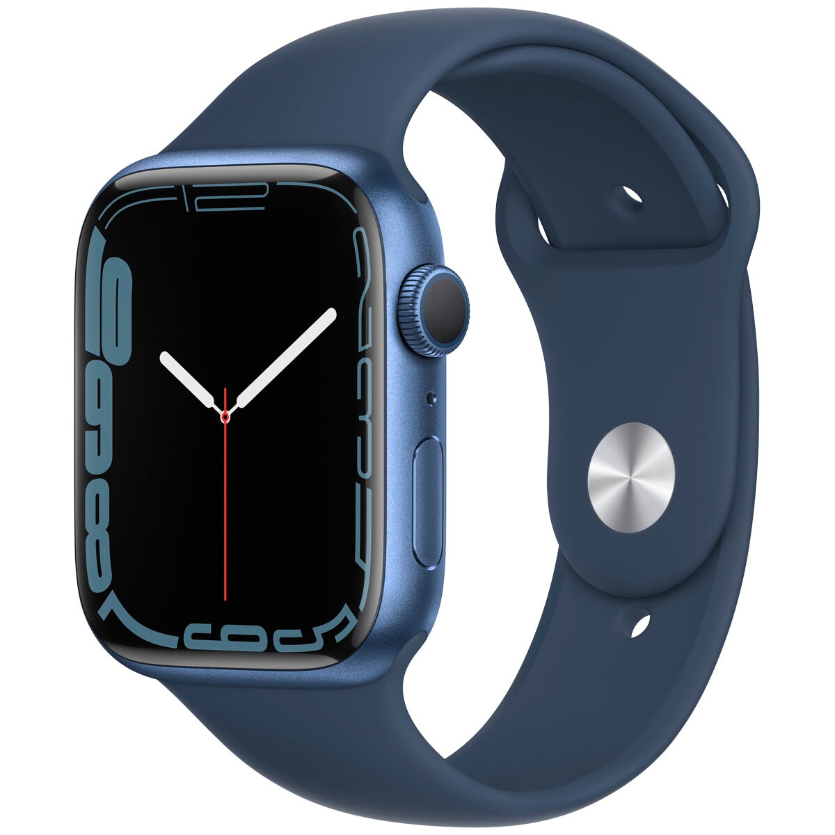 Apple Watch Series 7 GPS 45mm Blue Aluminium Case with Abyss Blue Sport Band