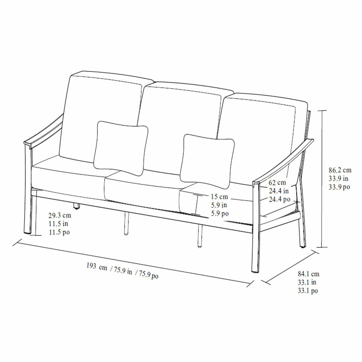Agio Stinsley 4 Piece Seating Set