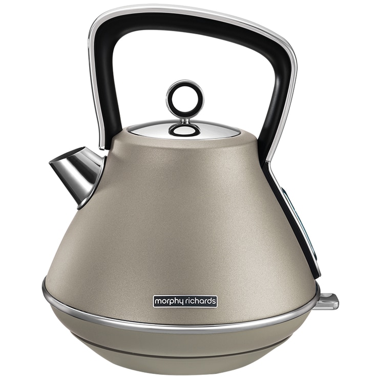 Morphy Richards Evoke Metallics Platinum Pyramid Kettle 1.5L 100103