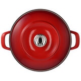 Merton & Storck Enameled Iron Dutch Oven 5L Lava Red