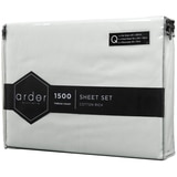 Ardor 1500TC Cotton Rich Sheet Sets Queen - Silver