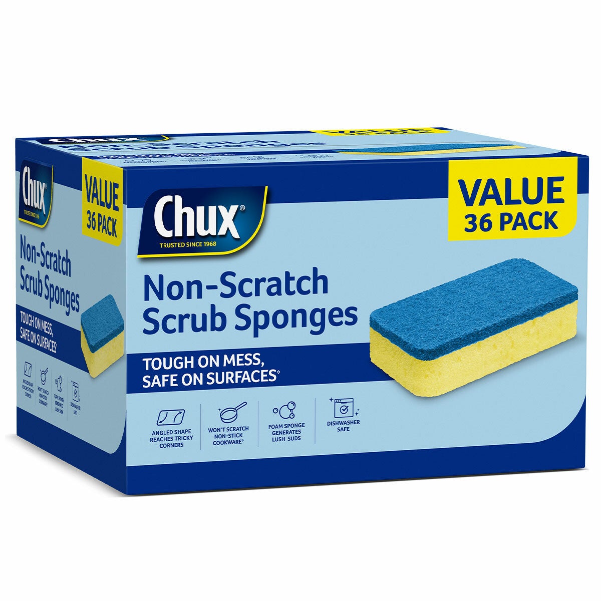 Chux Non Scratch Scrub Sponge 36pk Chux Non Scratch Scrub Sponge 36pk