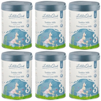 LittleOak Natural Goat Milk Toddler Milk Stage 3, 6 x 800g
