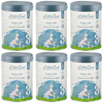 LittleOak Natural Goat Milk Toddler Milk Stage 3, 6 x 800g