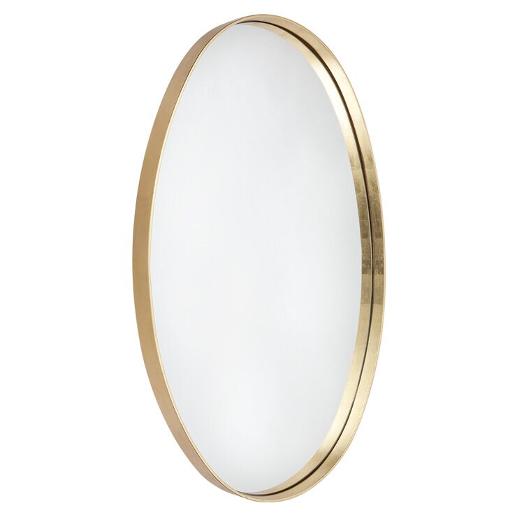 CAFE LIGHTING & LIVING Lucille Oval Wall Mirror Gold Leaf
