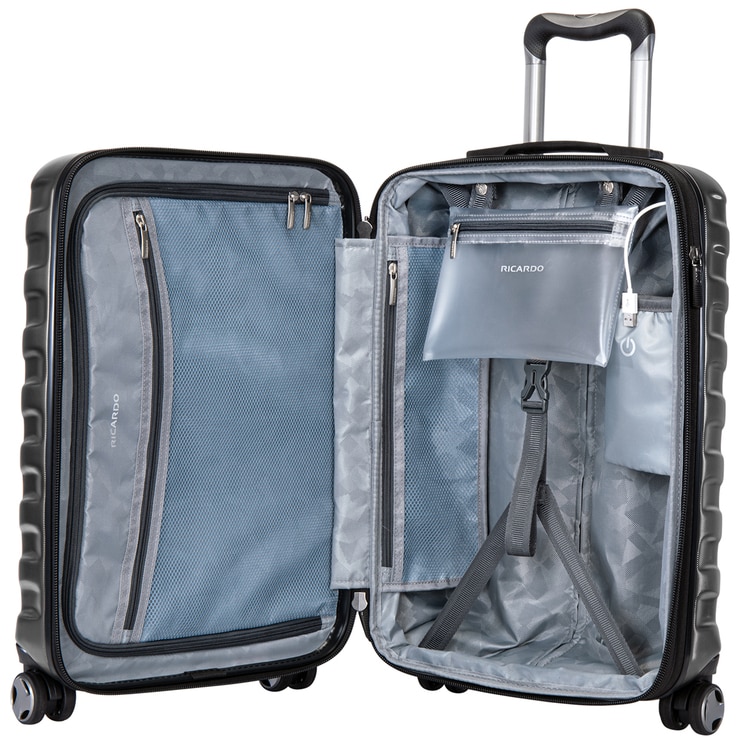Ricardo Beverly Hills Half Dome Luggage Set 3pc Grey Costco Australia