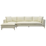 Moran Pico 3.5 Seater Sofa With Left Chaise Sterling Vanilla