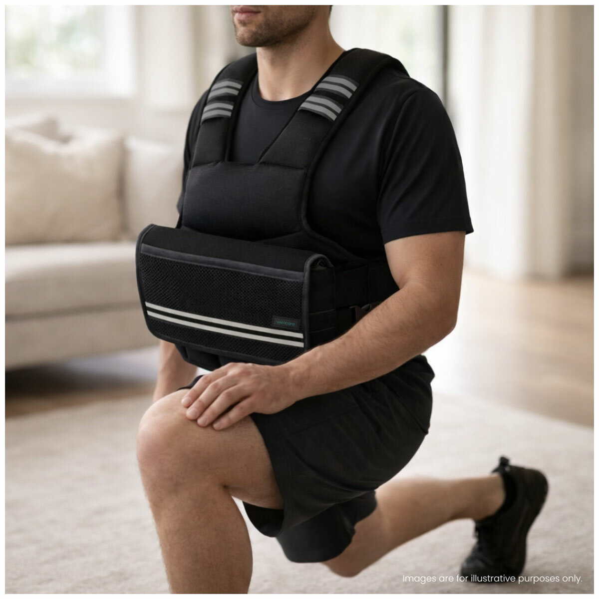 Wellcare Adjustable Weighted Fitness Vest 10kg