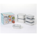 Neoflam Stainless Steel Container Microwavable 12 Piece Set