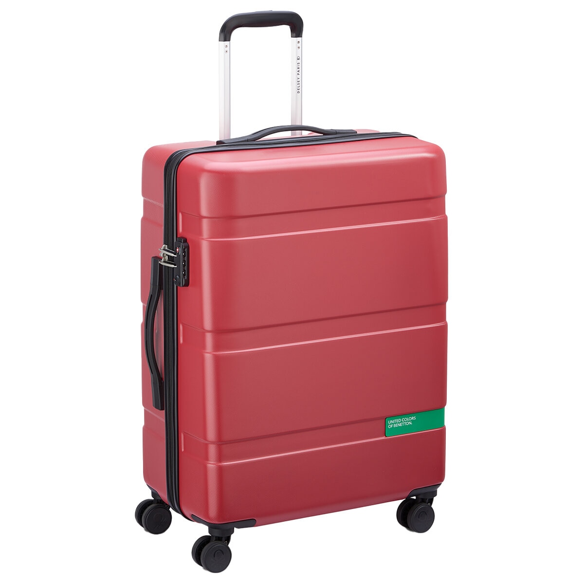 Delsey Benetton 3 Piece Luggage Set Red