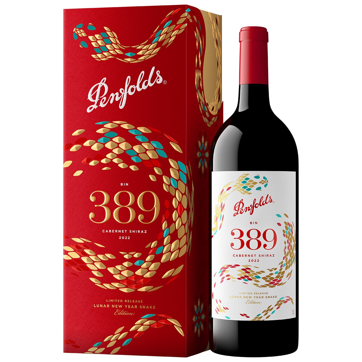 Penfolds Bin 389 Cabernet Shiraz 1.5L Magnum 2022 Year of the Snake Gift Box