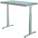 airLIFT Glass Top Electric Height-Adjustable Standing Desk Grey