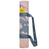 Lolë Yoga Mat With 2 In 1 Strap Blue And Pink