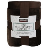 Kirkland Signature Plush Blanket King