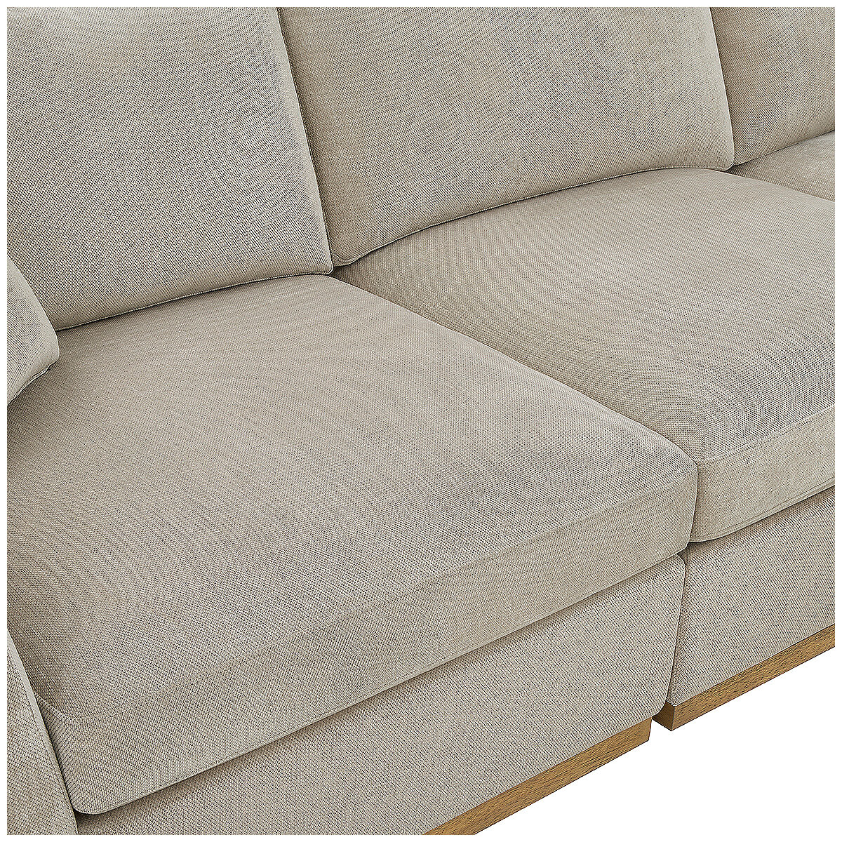 Henredon 4-Piece Fabric Sectional With Ottoman