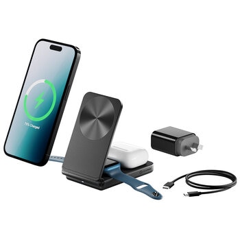 ALOGIC YOGA Fold 3 In One Wireless Charging Stand Black A31FWCBKAU