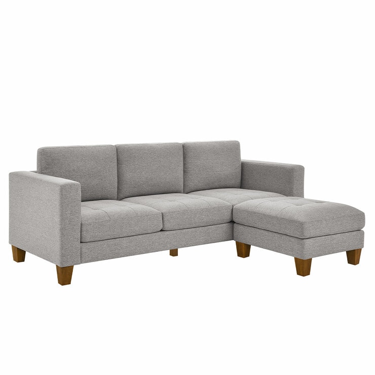 Thomasville Fabric Sofa With Ottoman Thomasville Fabric Sofa With Ottoman