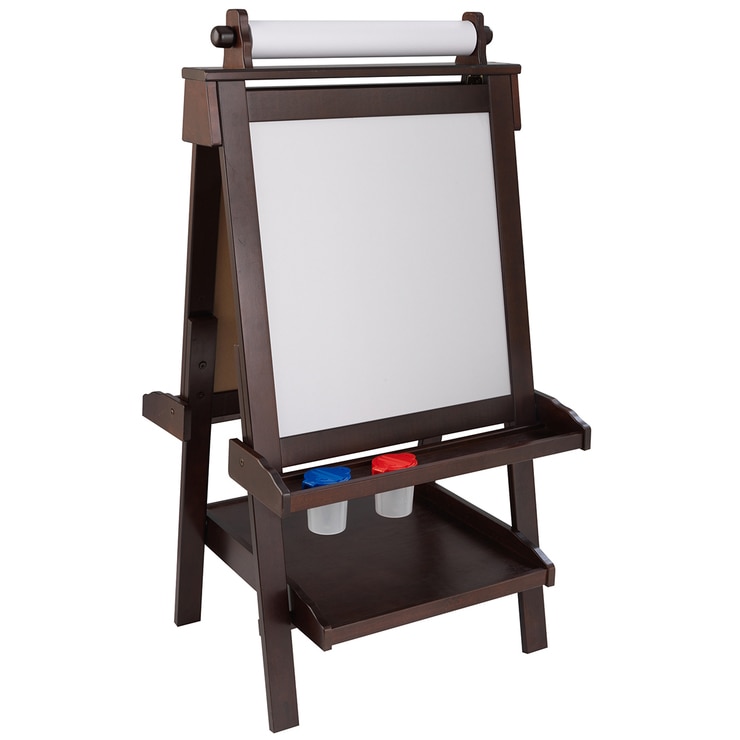 KidKraft Artist Easel with Paper Roll Espresso