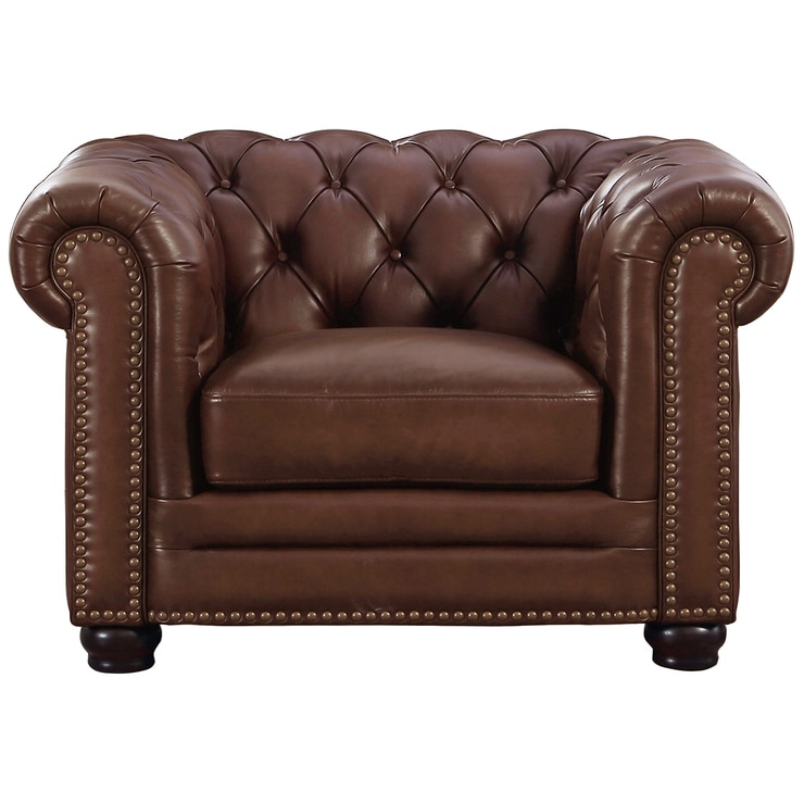 Prospera Home Allington Leather Chair Brown Costco Australia