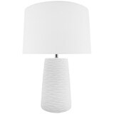 NF Living Kima White Ceramic Lamp 23 x 62cm