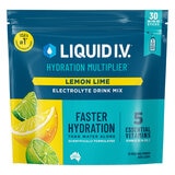 Liquid I.V. Hydration Multiplier Electrolyte Drink Mix Lemon Lime 30 Sachets