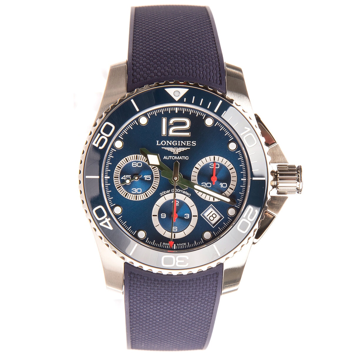Longines Mens Hydro Conquest Column Wheel Watch L3.783.4.96.9
