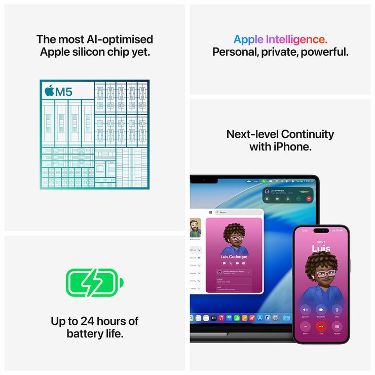 Apple MacBook Pro 14 Inch With M5 Chip 10‑core CPU and 10‑core GPU 24GB 1TB SSD Silver Apple MacBook Pro 14 Inch With M5 Chip 10‑core CPU and 10‑core GPU 24GB 1TB SSD Silver