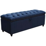 Moran Princess Storage Ottoman Blue