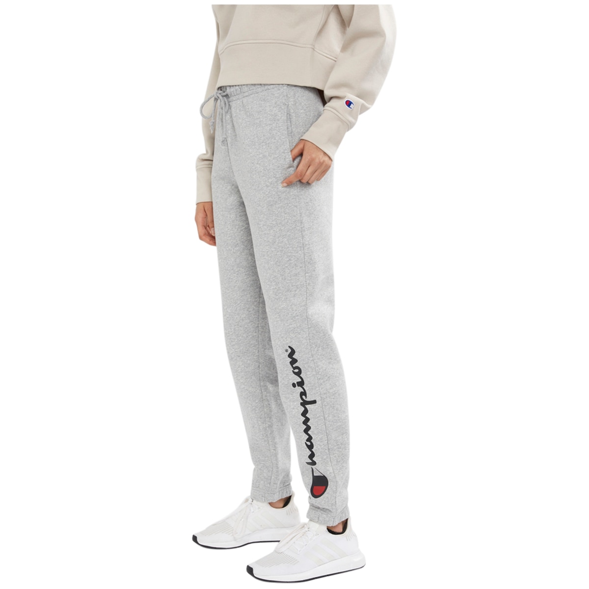 Champion Women's Script High Waist Joggers Oxford Heather Costco Australia