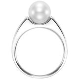 18KT White Gold 9-9.5MM Freshwater Cultured Pear Ring/