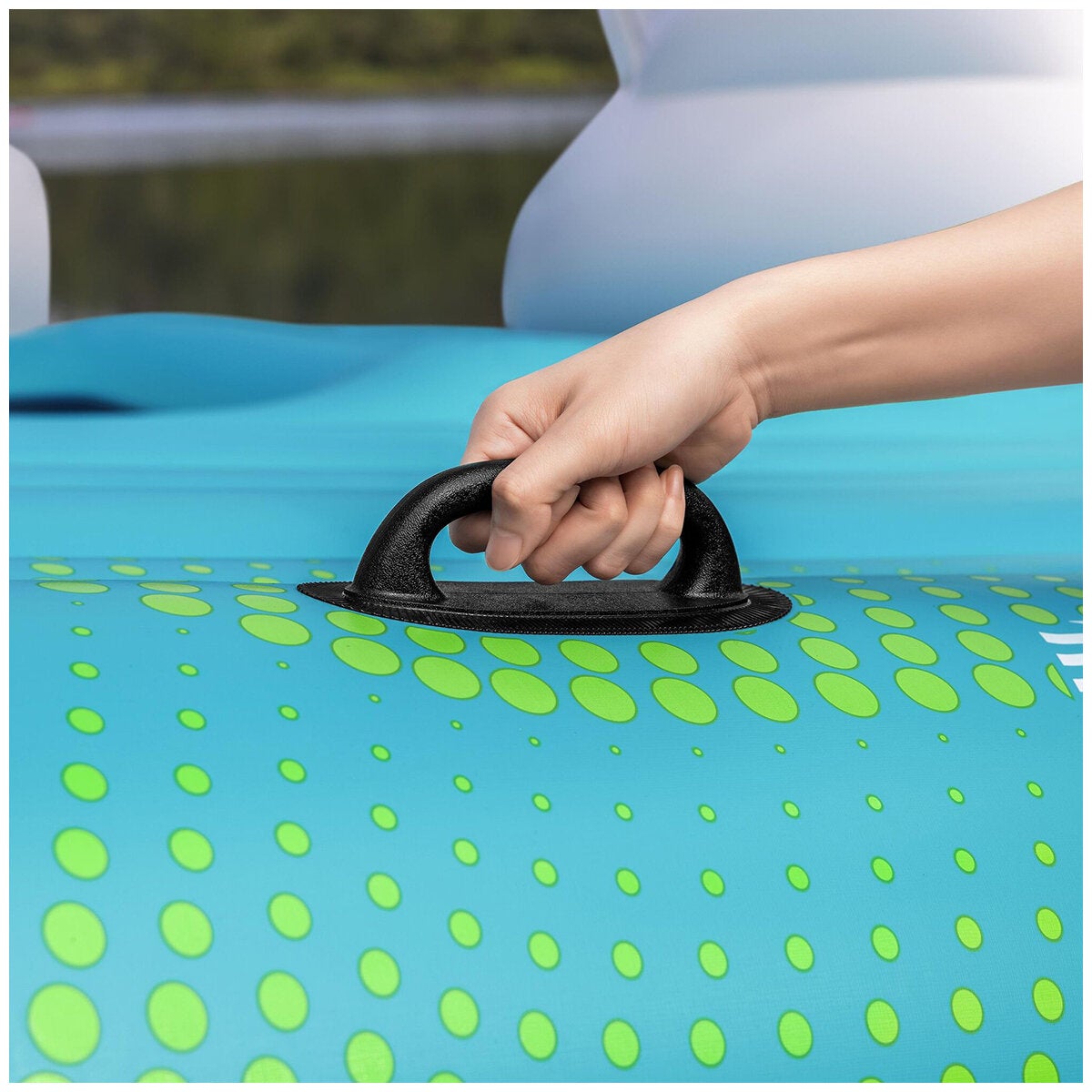 Hydro Force Sunny Lounge 5-Person Inflatable Island with Sunshade 2.8M