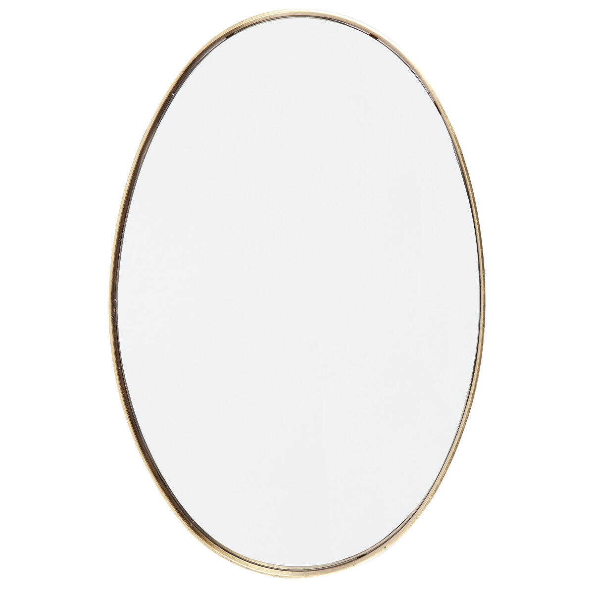CAFE LIGHTING & LIVING Lucille Oval Wall Mirror Gold Leaf