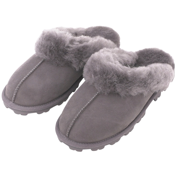 Kirkland Signature Women's Shearling Slippers Grey Costco Australia