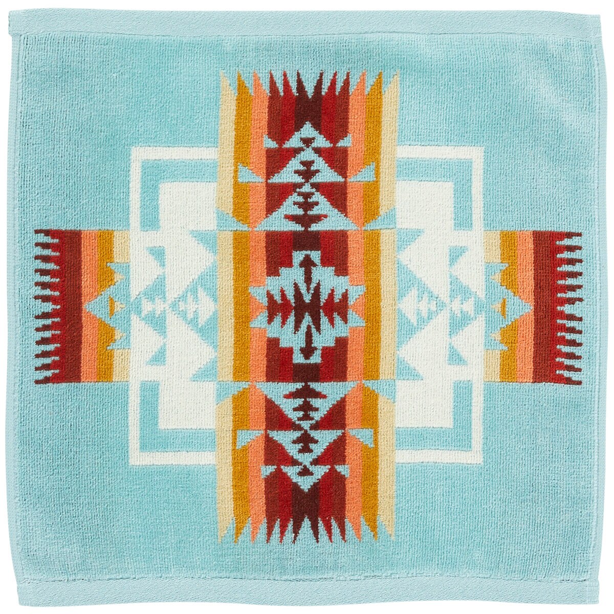 Pendleton Jacquard Wash Cloth Aqua