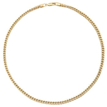 14KT Yellow Gold Squared Franco Chain Necklace