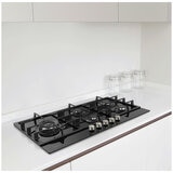 Midea 90cm Black Glass Gas Cooktop Black MCG90GBL