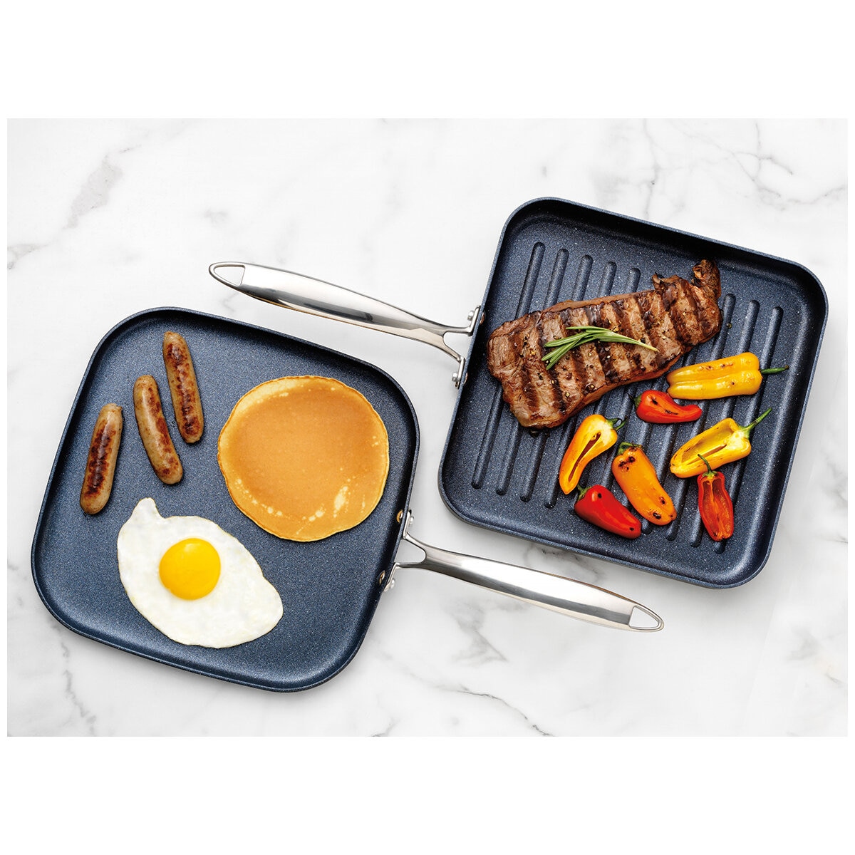 Granitestone Diamond Pro Grill & Griddle 2 Piece Set