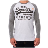 SuperDry LS Tee - Raglen Sleeve - Grey