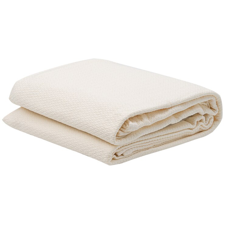 Jason Jacquard Cotton Blanket Single/Double Bed Natural Costco Australia