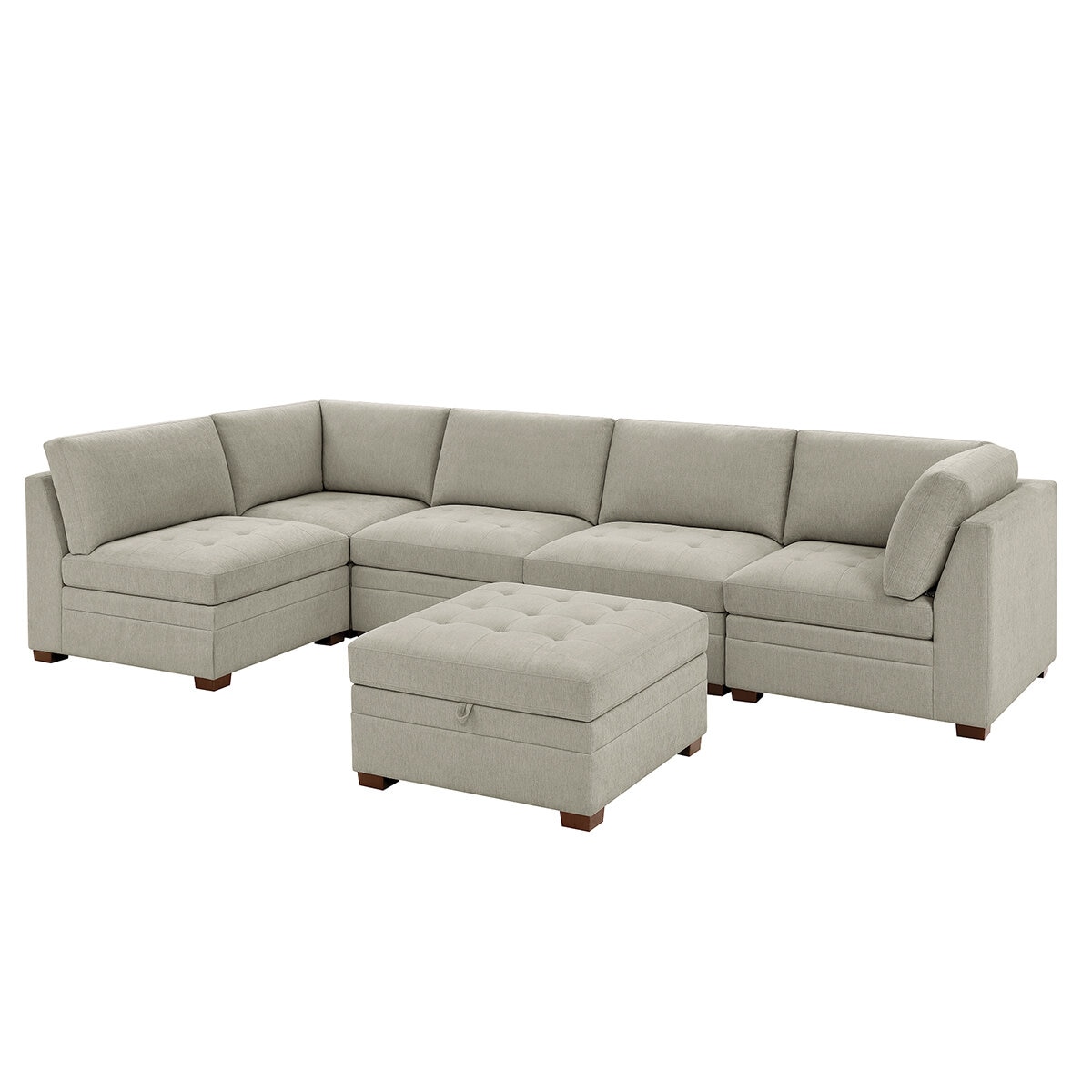 Thomasville 6 Piece Modular Fabric Sectional