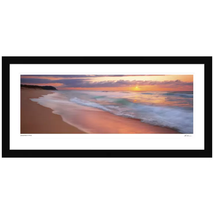 Ken Duncan 50 Dawning of a New Day, Wamberal Framed Print Black Ken Duncan 50 Dawning of a New Day, Wamberal Framed Print Black